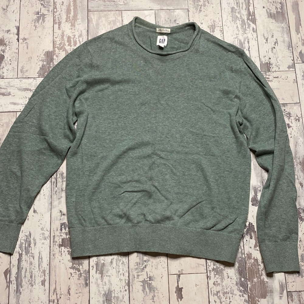 This is a Green Gap sweater